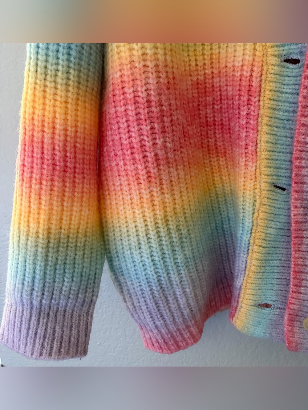 Blank NYC Rainbow Sherbet Chunk Oversize Cardigan - Picture 5 of 12